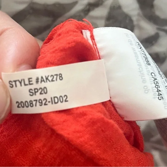 J. Crew Orange Tiered Ruffled Beach Maxi Dress Size Small - Picture 15 of 16